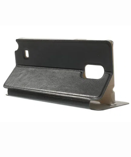 Samsung Galaxy Note 4 Leather Card Holder case with stand - Black afbeelding 3