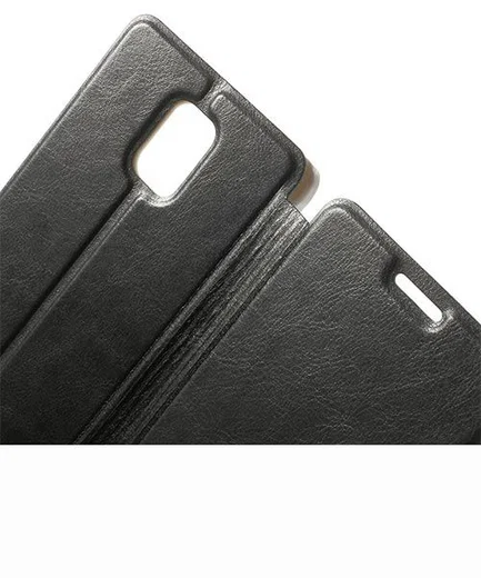 Samsung Galaxy Note 4 Leather Card Holder case with stand - Black afbeelding 5