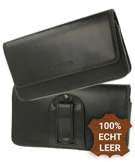 Valenta Arezzo Riemclip Hoesje Leer Zwart 4XL afbeelding 1