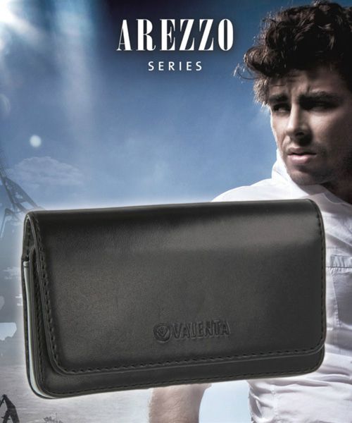 Valenta Arezzo Riemclip Hoesje Leer Zwart 4XL afbeelding 9