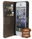 Valenta Classic Luxe iPhone 5/5S/SE Hoesje Leer Bookcase Vintage Bruin afbeelding 1