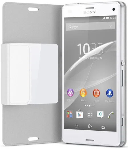 Sony Xperia Z3 Compact Smart Style-Up Cover - Wit afbeelding 2