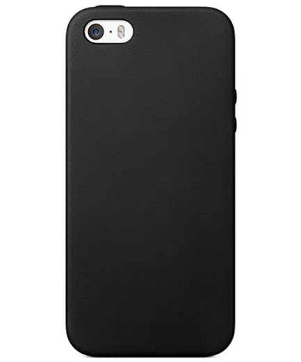Apple iPhone SE en 5/5S TPU Back Cover Hoesje Zwart afbeelding 1