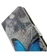 Samsung Galaxy A3 Wallet Flip Case Hoesje Blue Butterfly afbeelding 5