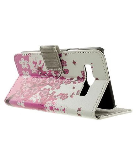 Samsung Galaxy A3 Wallet Flip Case Hoesje Bloesem afbeelding 3