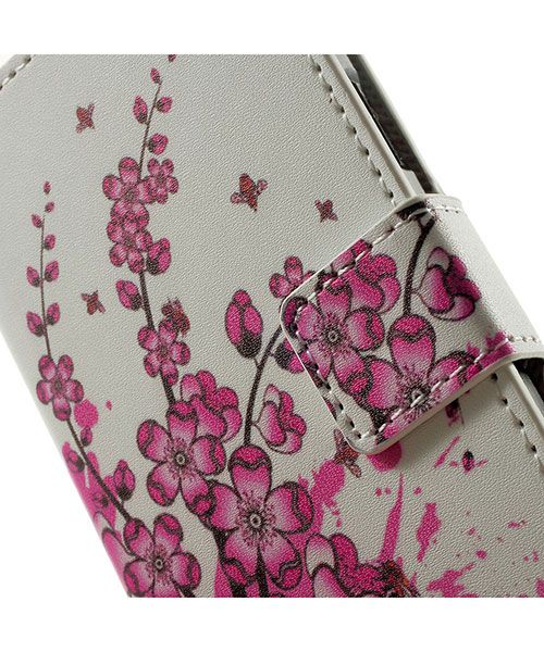 Samsung Galaxy A3 Wallet Flip Case Hoesje Bloesem afbeelding 6