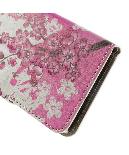 Samsung Galaxy A3 Wallet Flip Case Hoesje Bloesem afbeelding 7
