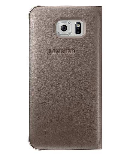 Samsung Galaxy S6 S-View Cover Goud afbeelding 3