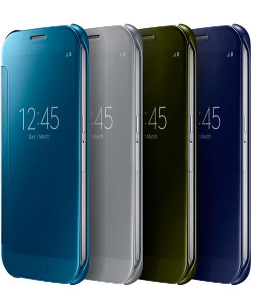 Samsung Galaxy S6 Clear View Flip Case Zwart afbeelding 5