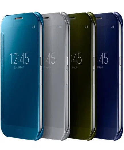 Samsung Galaxy S6 Clear View Flip Case Zwart afbeelding 5
