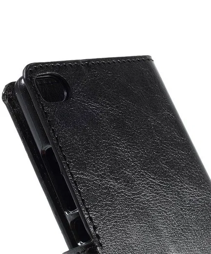 Huawei Ascend P8 Wallet Flip Case Stand Zwart afbeelding 8