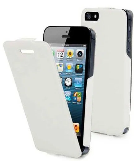 Muvit Apple iPhone SE 5/5S iFlip Case Hoesje Wit afbeelding 2