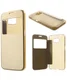 Samsung Galaxy S6 Window View Bookcase Flip Hoesje Goud afbeelding 8