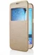 Samsung Galaxy S6 Window View Bookcase Flip Hoesje Goud afbeelding 3