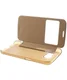 Samsung Galaxy S6 Window View Bookcase Flip Hoesje Goud afbeelding 15