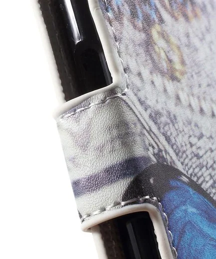 Samsung Galaxy S6 Blue Butterfly Wallet Case afbeelding 9