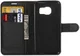 Samsung Galaxy S6 Edge Litchi Stand Case Zwart afbeelding 3