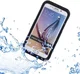Samsung Galaxy S6 Edge Waterproof Plastic Silicone Case Zwart afbeelding 1