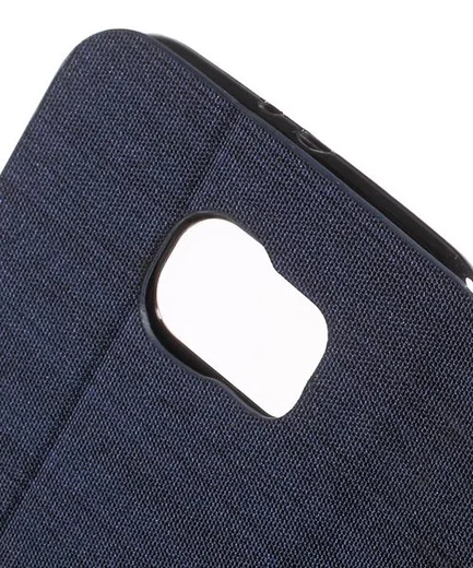 Samsung Galaxy S6 Wallet Shell Donker Blauw afbeelding 6