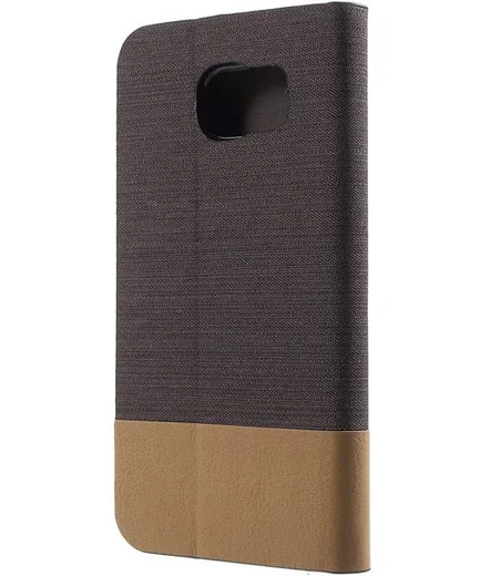 Samsung Galaxy S6 Wallet Shell Coffee afbeelding 2
