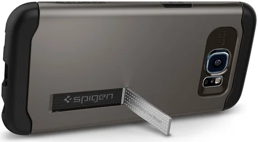 Spigen Slim Armor Case Samsung Galaxy S6 Gunmetal afbeelding 2