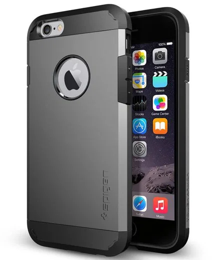 Spigen Tough Armor Case Apple iPhone 6S Gun Metal afbeelding 1