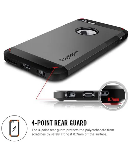 Spigen Tough Armor Case Apple iPhone 6S Gun Metal afbeelding 8
