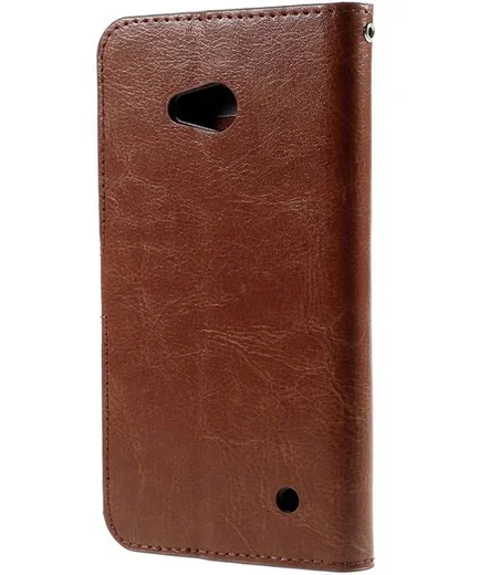 Microsoft Lumia 640 Crazy Horse Wallet Case Bruin afbeelding 3