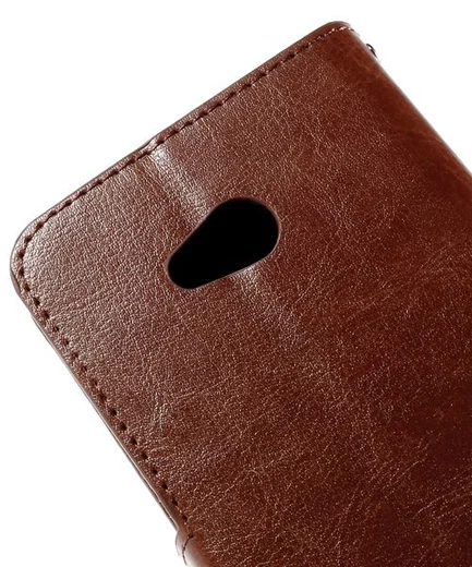 Microsoft Lumia 640 Crazy Horse Wallet Case Bruin afbeelding 8