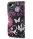 Apple iPhone 5C Wallet Hoesje Vlinder en Bloem afbeelding 2