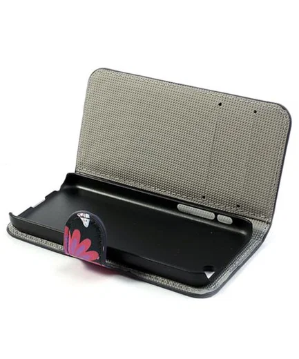 Apple iPhone 5C Wallet Hoesje Vlinder en Bloem afbeelding 6