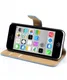 Apple iPhone 5C Wallet Stand Case Blauw afbeelding 2