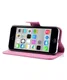 Apple iPhone 5C Wallet Hoesje Lotus Bloem afbeelding 2