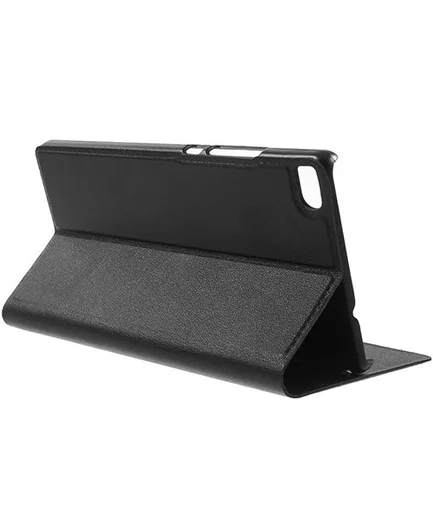 Huawei Ascend P8 View Window Flip Case Zwart afbeelding 2