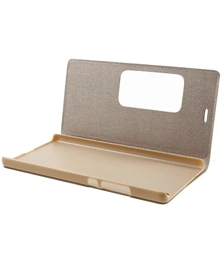 Huawei Ascend P8 View Window Flip Case Goud afbeelding 8