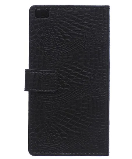 Huawei Ascend P8 Lite Crocodile Wallet Case Zwart afbeelding 3