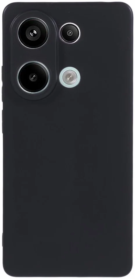 Xiaomi Poco M6 Pro 4G/Redmi Note 13 Pro 4G Hoesje Dun TPU Back Cover Matte Zwart afbeelding 1