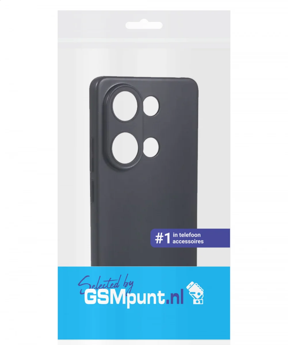 Xiaomi Poco M6 Pro 4G/Redmi Note 13 Pro 4G Hoesje Dun TPU Back Cover Matte Zwart afbeelding 7
