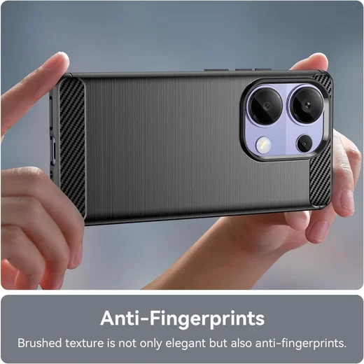 Xiaomi Poco M6 Pro / Redmi Note 13 Pro 4G Hoesje Geborsteld TPU Back Cover Zwart afbeelding 8