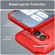 Nothing Phone (2a) / (2a) Plus Hoesje Geborsteld TPU Flexibele Back Cover Rood afbeelding 7