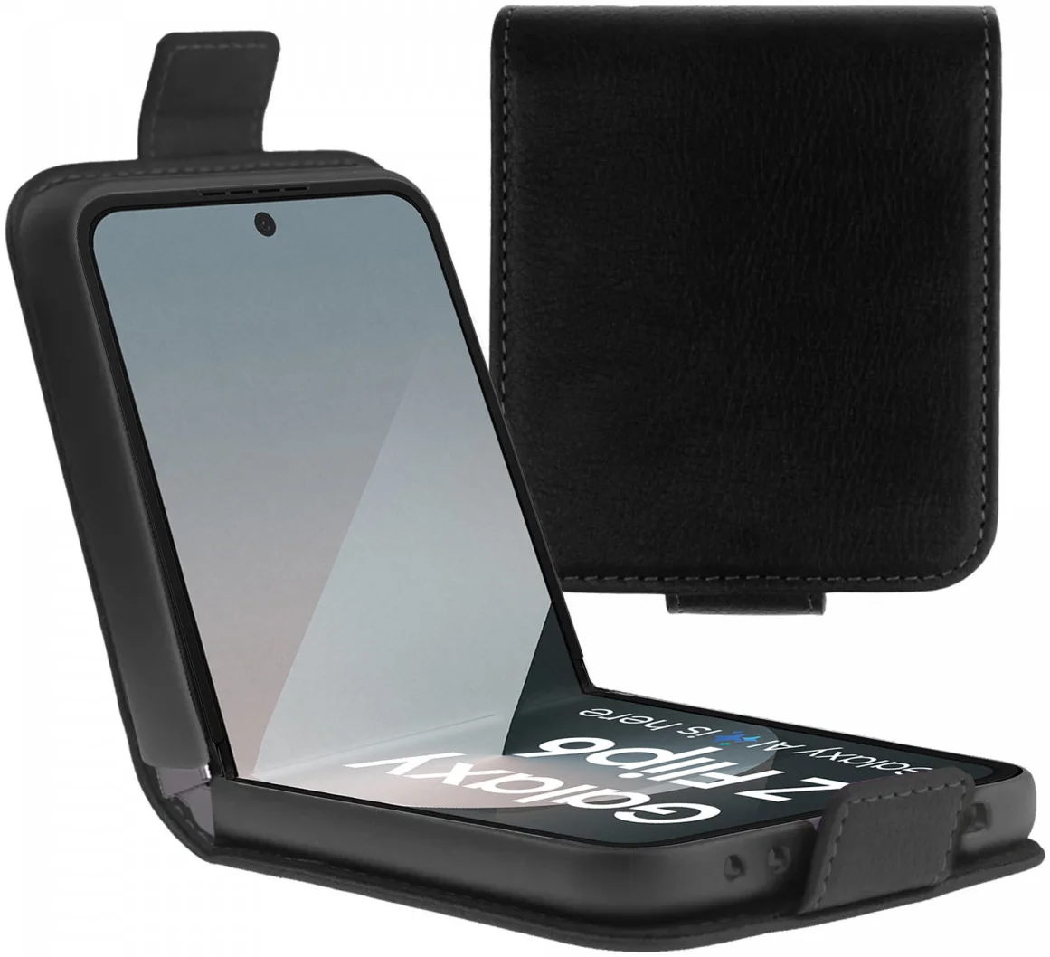 Rosso Element Samsung Galaxy Z Flip 7 FE / 6 Hoesje Book Case Zwart afbeelding 1