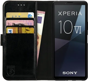 Rosso Element Sony Xperia 10 VI Hoesje Book Case Wallet Zwart