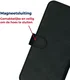 Rosso Deluxe Google Pixel 9 / 9 Pro Hoesje Echt Leer Book Case Zwart afbeelding 4