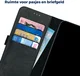 Rosso Deluxe Google Pixel 9 Pro XL Hoesje Echt Leer Book Case Zwart afbeelding 7
