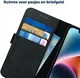 Rosso Deluxe Samsung Galaxy Z Fold 6 Hoesje Echt Leer Book Case Zwart afbeelding 4