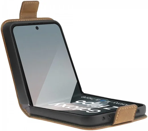 Rosso Element Samsung Galaxy Z Flip 7 FE / 6 Hoesje Book Case Bruin afbeelding 3