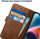 Rosso Deluxe Samsung Galaxy Z Fold 6 Hoesje Echt Leer Book Case Bruin afbeelding 4