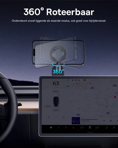 Baseus C02 Go MagSafe Dashboard Telefoonhouder Auto Zwart afbeelding 7