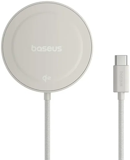 Baseus Simple Mini4 Qi2 MagSafe Draadloze Oplader 15W Goud afbeelding 1