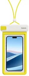 Baseus IPX8 DeepDive Waterdichte Telefoonhoes tot 7.2 Inch Geel / Wit afbeelding